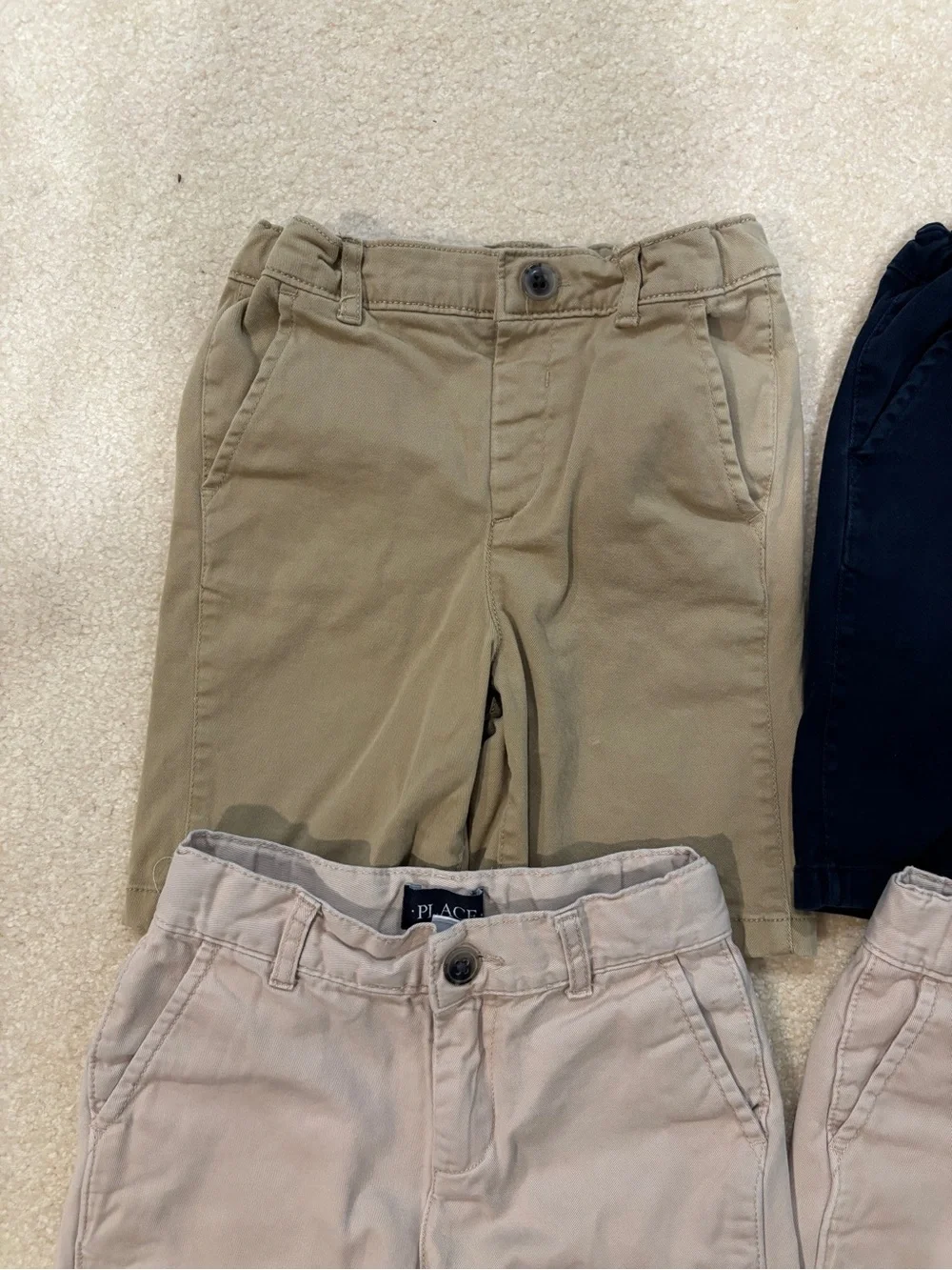 4 Pairs of Boys Chino Uniform Shorts Size 5/5T